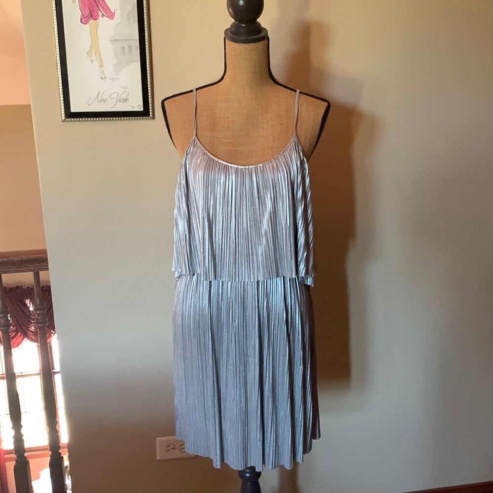 Silver dress size large! Barely worn!
